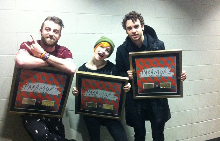 Paramore ontvangt gouden plaat