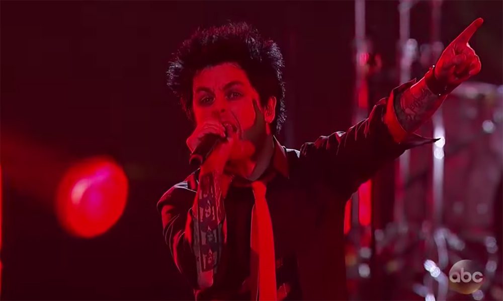 Green Day protesteert tegen Donald Trump tijdens awardshow
