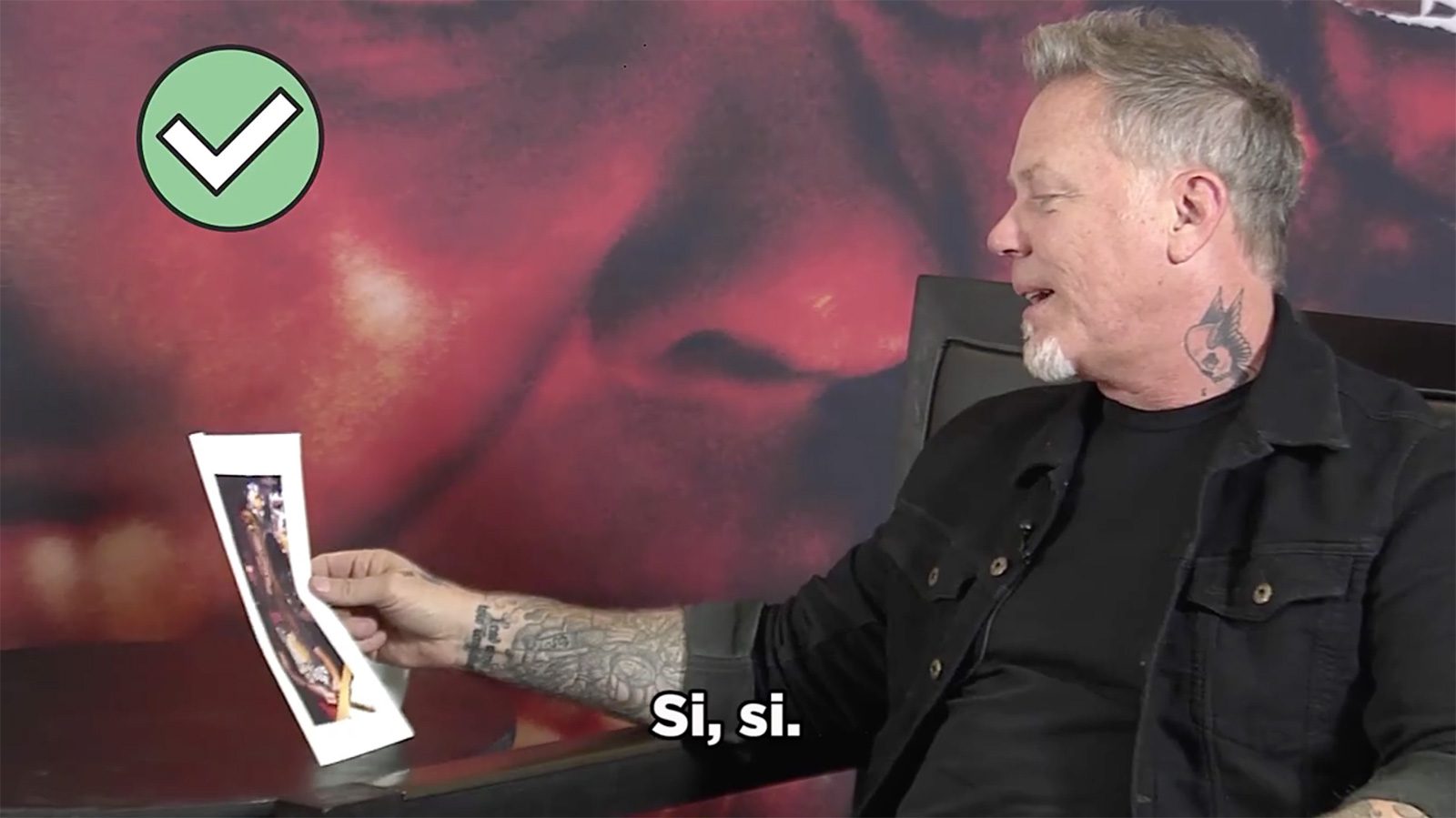James Hetfield reageert op celebrities die Metallica shirts dragen