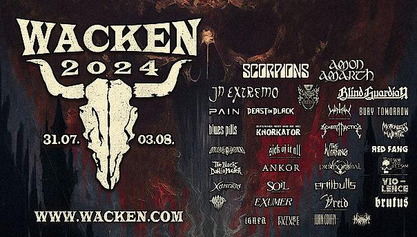 Eerste namen Wacken Open Air 2024 bekend